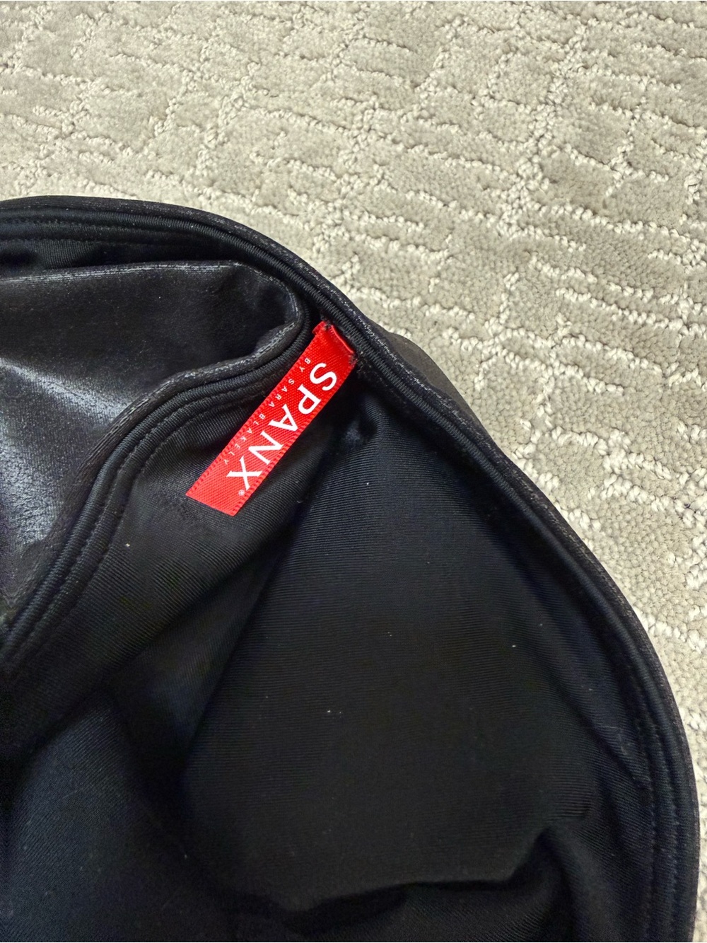 SPANX Black Men’s Travel Pouch with Red Logo Tab